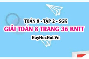 Giải Toán 8 trang 36 tập 2 Kết nối tri thức